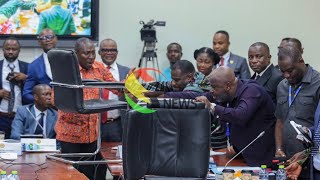 Chaotic Scenes In Ghana's Parliament As Minority And Majority Clash Over Ministerial Vetting