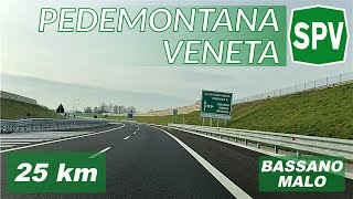 SPV | BASSANO Ovest - MALO | Superstrada Pedemonatana Veneta | tratto inaugurato 19/11/2020