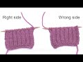 How to knit English Rib