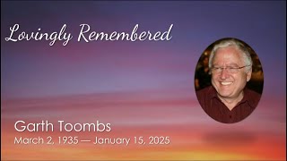 Celebration of life for Garth Toombs. January 31st, 2025.