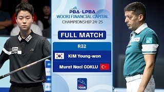 FULL MATCH: KIM Young-won - Murat Naci COKLU | PBA R32 | WOORI FINANCIAL CAPITAL Championship 2024