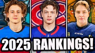 RANKING THE *BEST* 2025 NHL DRAFT PROSPECTS… (Early Top 10)