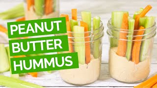 Peanut Butter Hummus Dip (Kid Friendly Recipe)