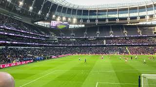 Tottenham fans boo at half time vs Morecambe