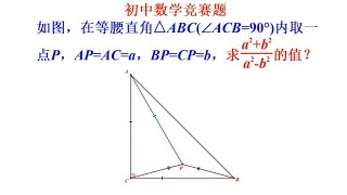 初中数学竞赛题，难度大，学霸也束手无策