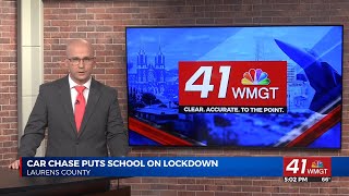 Car chase put West Laurens County High School on lockdown this morning
