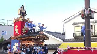 土屋の山車が仲町の坂を駆け上がります！成田祇園祭2022楽日にて　2022年7月10日　 00077