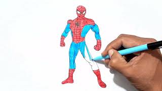 How To Draw Spider Man for Kids | Draw Spiderman Beginners | Step By Step Tutorial.