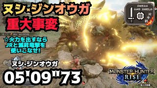 【MHRise】ヌシ·ジンオウガ重大事変 05'09\