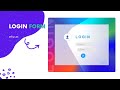 Stylish Login Form Using HTML & CSS Transparent Login Form | With Source Code | #css #loginpage