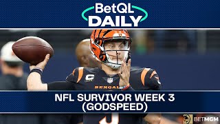 NFL Survivor Week 3 (Godspeed)