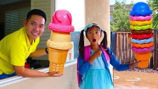 Wendy Pretend Play w/ Ice Cream Delivery Drive Thru Toy Store