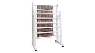 Toalheiro Térmico de Chão Duplo Branco 58x93cm KEBRDM para Banheiros e Lavabos