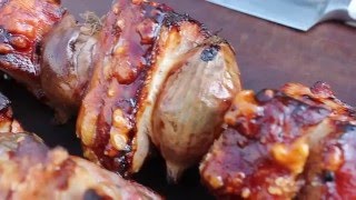 Crispy Porkbelly skewers - english Grill- and BBQ-Recipe - 0815BBQ