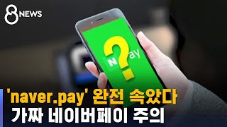 'naver.pay' 완전 속았다…8천만 원 뜯어낸 가짜 사이트 / SBS