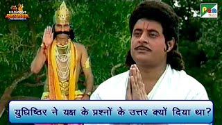 Why did Yudhishthir answer the Yaksha's questions? , Mahabharat Best Scene| BR Chopra PenBhakti