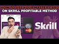 How to use your Master card on Skrill using international money transfer profitable method arbitrage