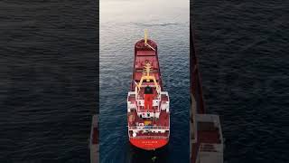 Aerial Shot Of A Large Transport Ship Crossing The Sea Container Ship Maritime Trade#foryou