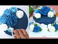 How to make a blue rosette cake || Stunning Cake || Cake Monster #shorts