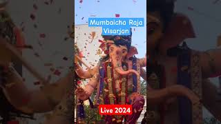 Mumbaicha Raja ganpati visarjan live video 2024 #trending #ganpati #shorts #viral