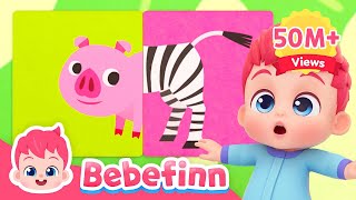 EP24 | Have You Ever Seen a Tail? | Bebefinn Animal Songs | Guessing Game | Nurs