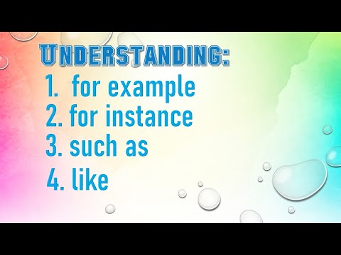 How do you use for instance in a sentence?
