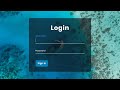 Animated Login Form using Html and CSS | Transparent Login Form in CSS