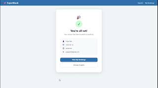 Real-Time Expert Session Booking System - Demo
