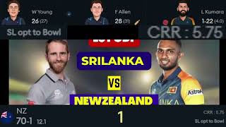 Live : New Zealand vs Sri Lanka 1st ODI Live Cricket Score Commentary