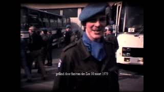 Vertrek  Schiphol 10 maart 1979 movie Deel 2 UNIFIL Dutchbatt Libanon Herstelpeloton