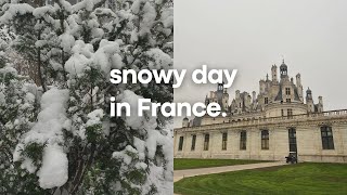 [朝ごはんvlog 🥐] フランスで雪が降った日