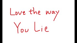 Eminem - Love the Way You Lie Feat.  Rihanna 가사, 한글자막