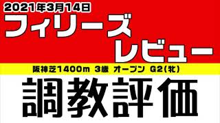 調教評価【フィリーズレビュー2021】追い切りランキングを発表！A～D評価。追い切りが良かった馬は？調教を解説＆評価。最終追い切り（直前追い切り）＋1週前追い切りの走法や強弱・フットワークから解説。