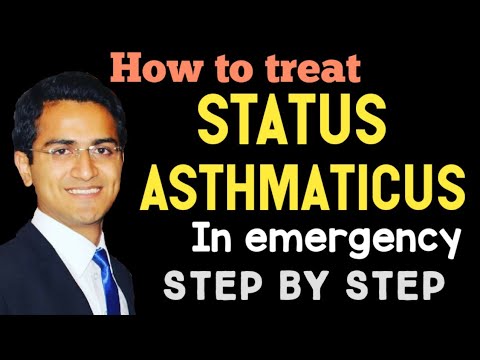 What is the treatment for status asthmaticus?