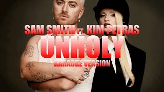 Unholy - Sam Smith ft. Kim Petras (Instrumental Karaoke) [KARAOK&J]