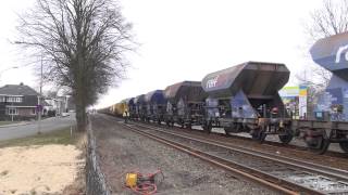 Strukton Rail Dieselloc 303006 Irene Duetz BG1200BBM Doorkomst Overgang Kalkwijk Hoogezand-Sappemeer