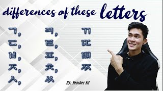 LESSON 6: Diffeernces of letters ㄱ, ㅋ, ㄲ, ㄷ, ㅌ, ㄸ, ㅂ, ㅍ, ㅃ, ㅈ, ㅊ, ㅉ,ㅅ and ㅆ