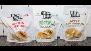 Bros ‘n Dough Stuffed Bagel: Bacon Cheddar, Jalapeño Cheddar \u0026 Apple Cinnamon Review