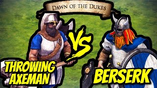 200 Elite Throwing Axemen vs 178 Elite Berserks (Total Resources) | AoE II: Definitive Edition