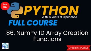 NumPy 1D Array Creation Functions in Python