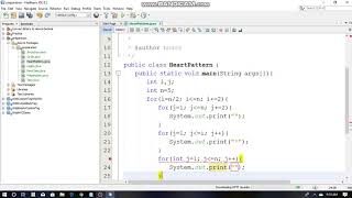 Heart Pattern in Java | Java Pattern Program