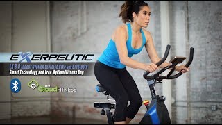 4230 - Exerpeutic LX 8.5 Indoor Exercise Bike with Bluetooth Technology and Free MyCloudFitness App
