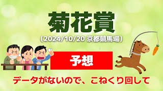 【菊花賞2024・予想】データがないので、こねくり回して