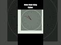Make Clock Using Python Turtle | Clock by Python Turtle 🔥#shorts