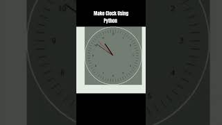 Make Clock Using Python Turtle | Clock by Python Turtle 🔥#shorts