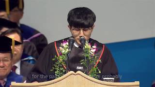 2019 KAIST COMMENCEMENT SPEECH (카이스트 학위수여식 졸업생 대표 연설)