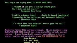 Overlooked: Elevators From Hell (DOS Game)