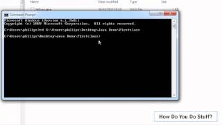 Write a simple JAVA program in Notepad and compile with javac