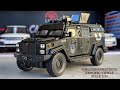 HD Miniature | Black Ford F550 Sabertooth Armored Vehicle 1/24 Scale Model