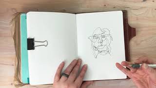 Blind Contour Self Portrait Demo